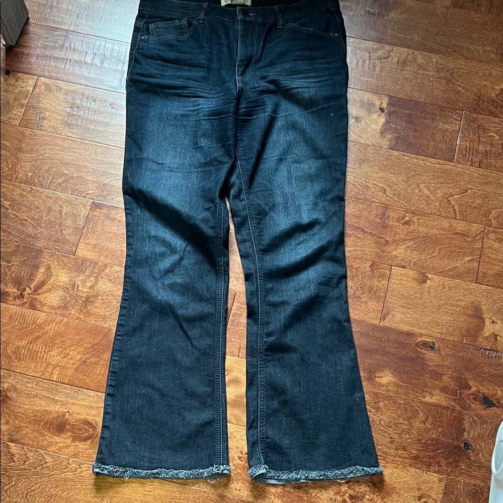Democracy Dark Blue Flare Jeans